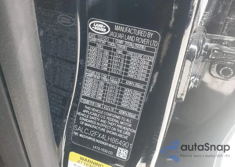 2020 Land Rover Discovery Sport S from USA, damaged, VIN SALCJ2FX4LH864901